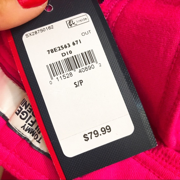 🆕TOMMY HILFIGER MEN LOGO RASPBERRY SORBET JOGGERS - Picture 7 of 15